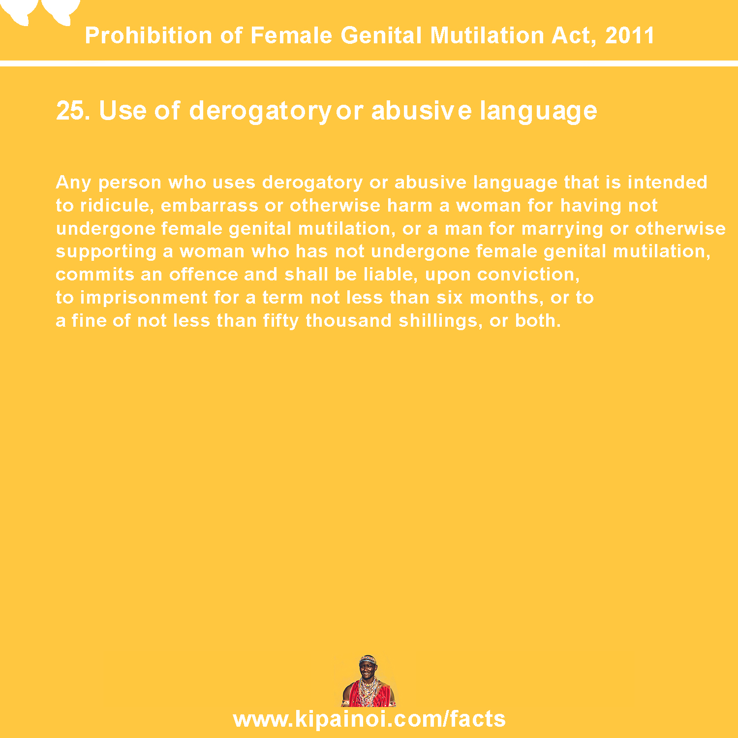 25. Use of derogatory or abusive language
